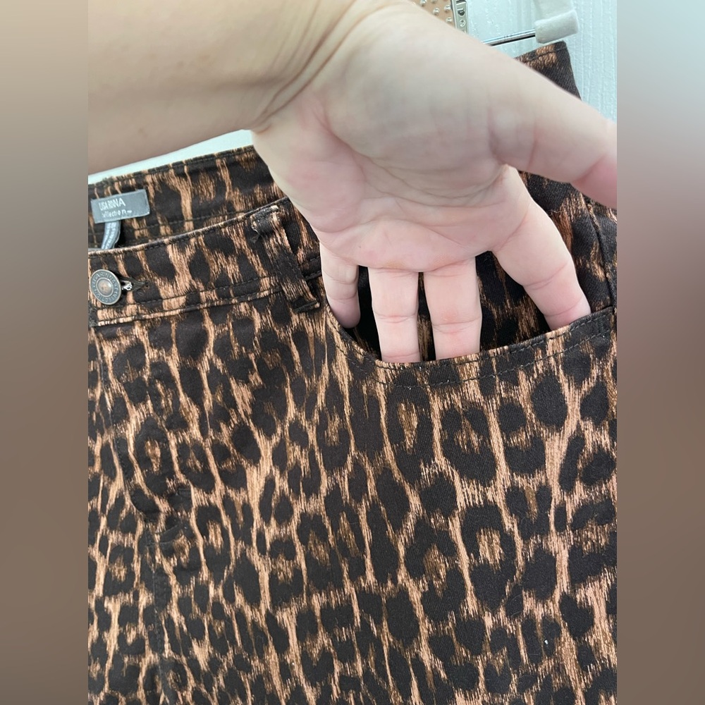 QVC Lisa Rinna Collection Leopard Print Skinny Jeans - Picture 6 of 11